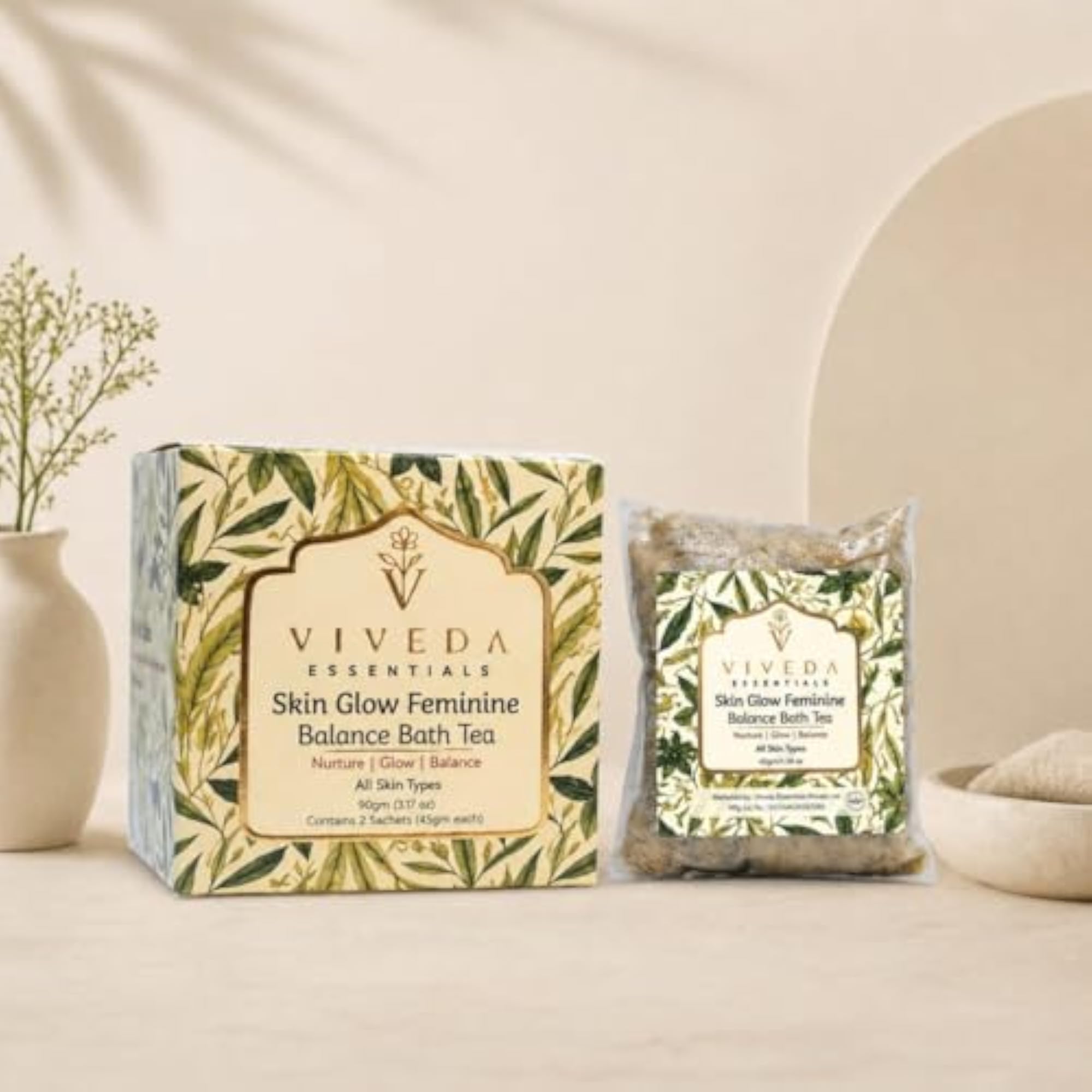 Organic Herbal Bath Tea for Skin Glow & Balance